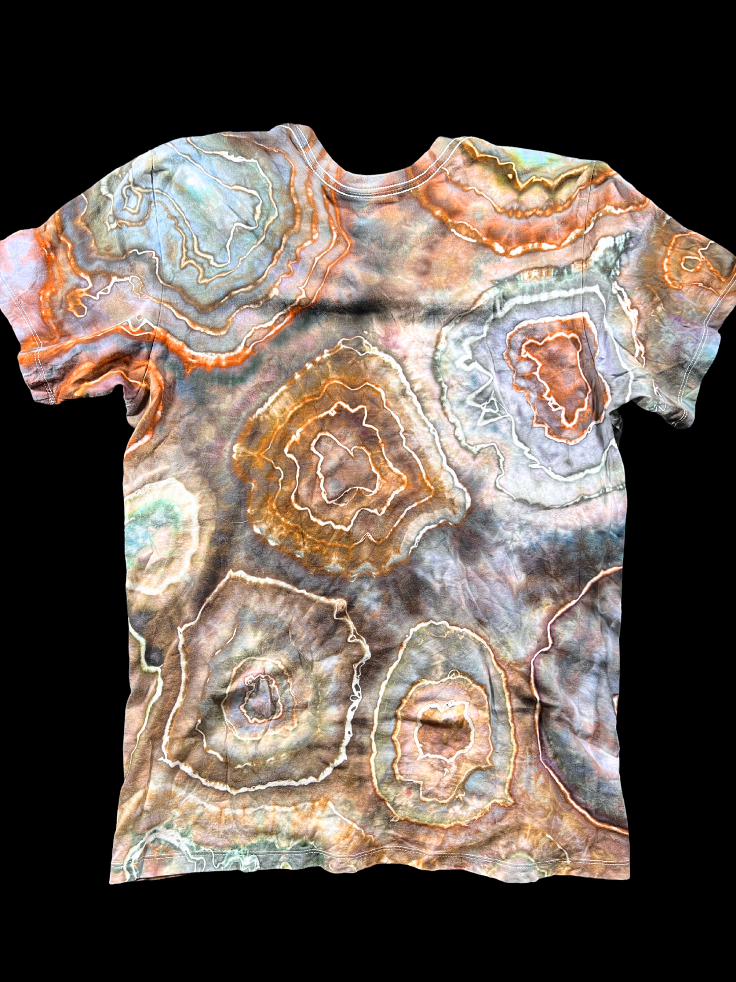 Hand-Dyed Calvin Klein Geode Tie Dye T-shirt - Size Medium