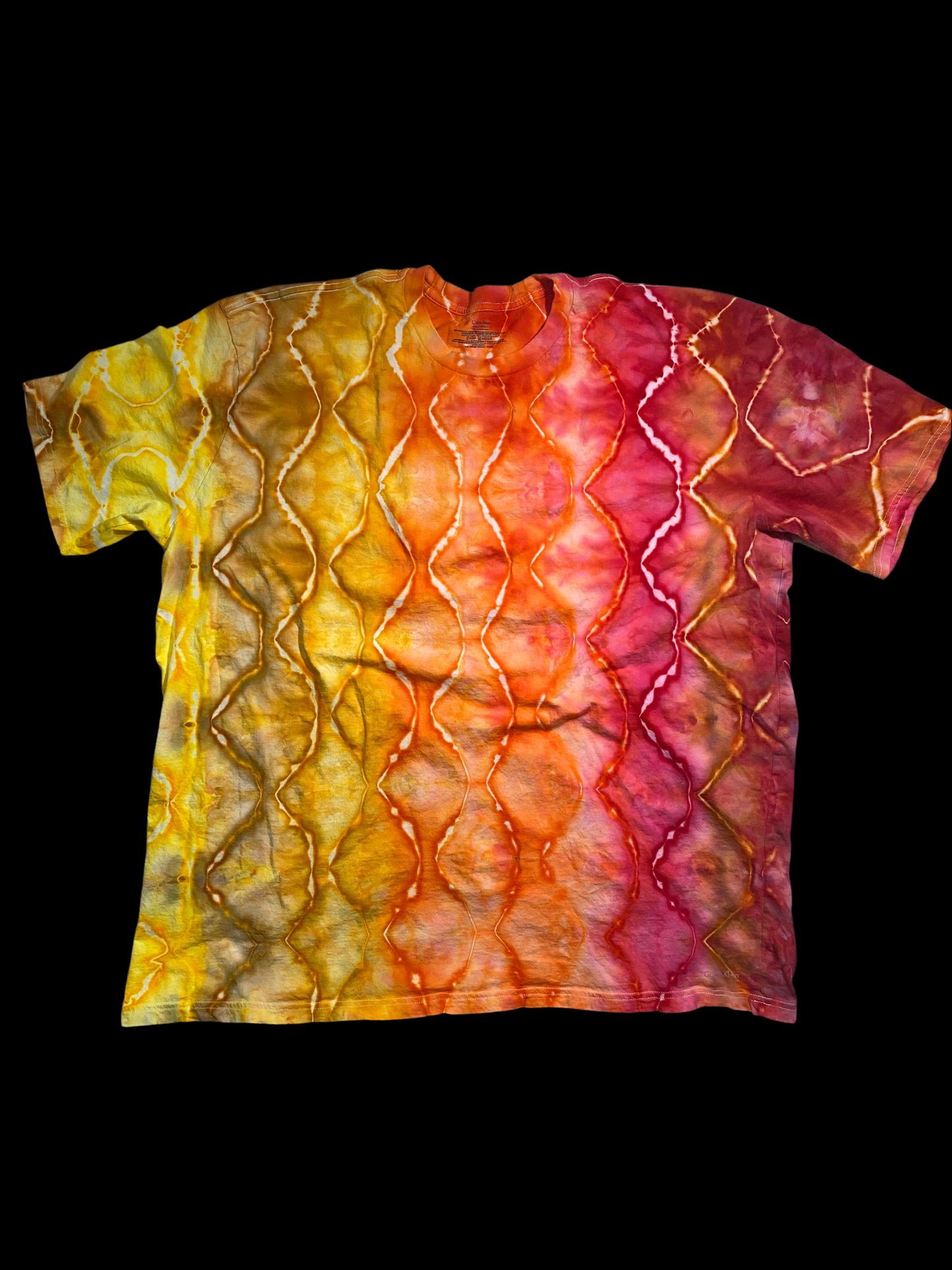 Hand-Dyed Calvin Klein Gradient Tie Dye T-shirt - Size XXL