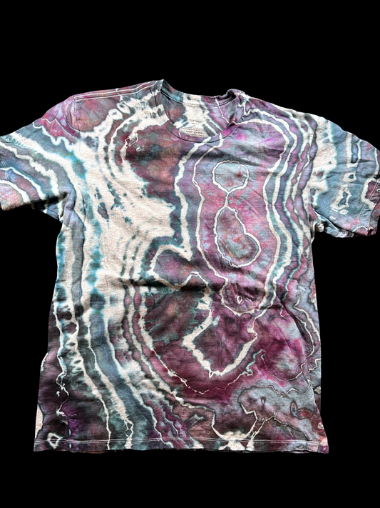 Hand-Dyed Calvin Klein Geode Tie Dye T-shirt - Size Large