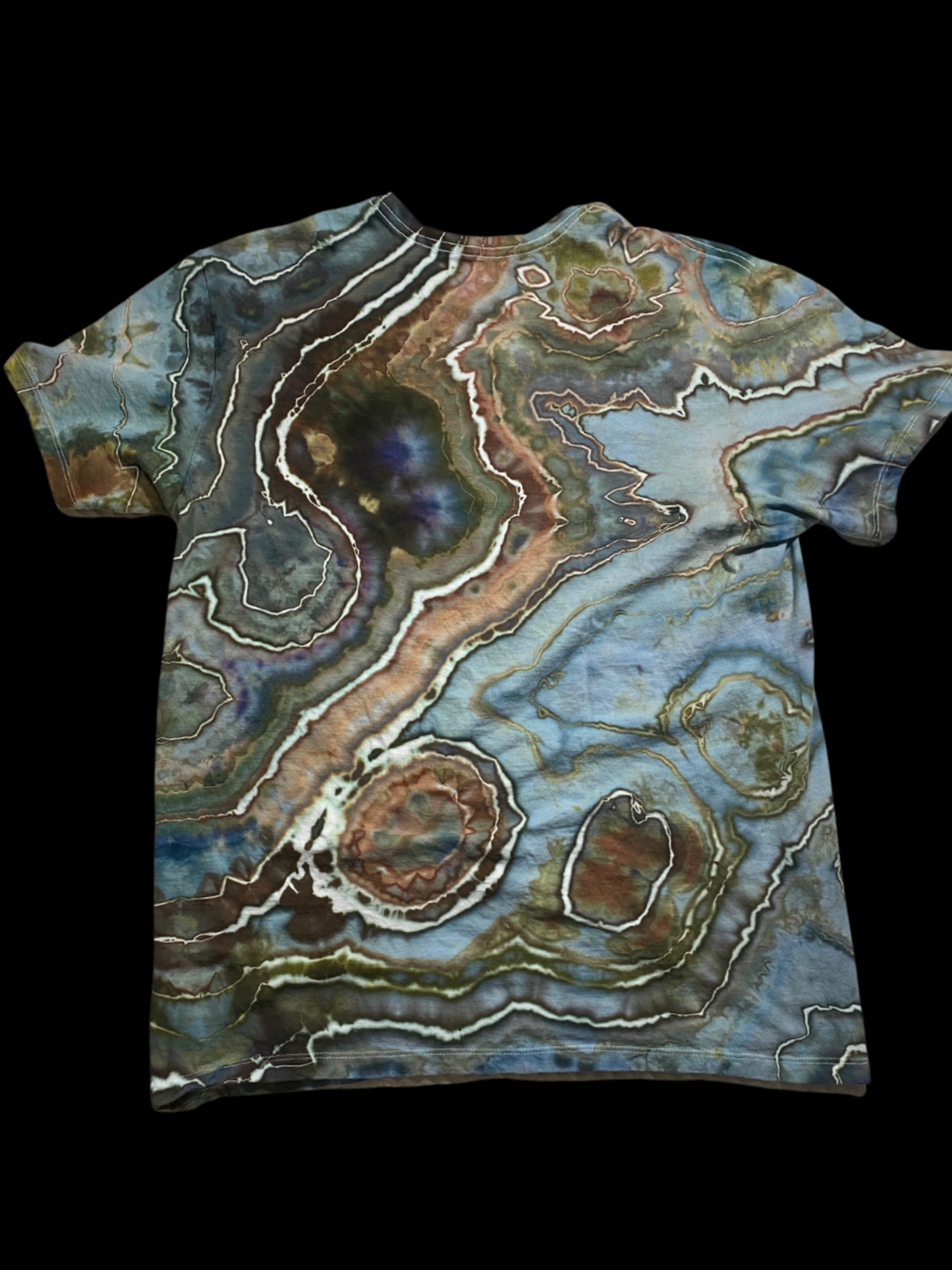 Hand-Dyed Calvin Klein Geode Tie Dye T-shirt - Size Large